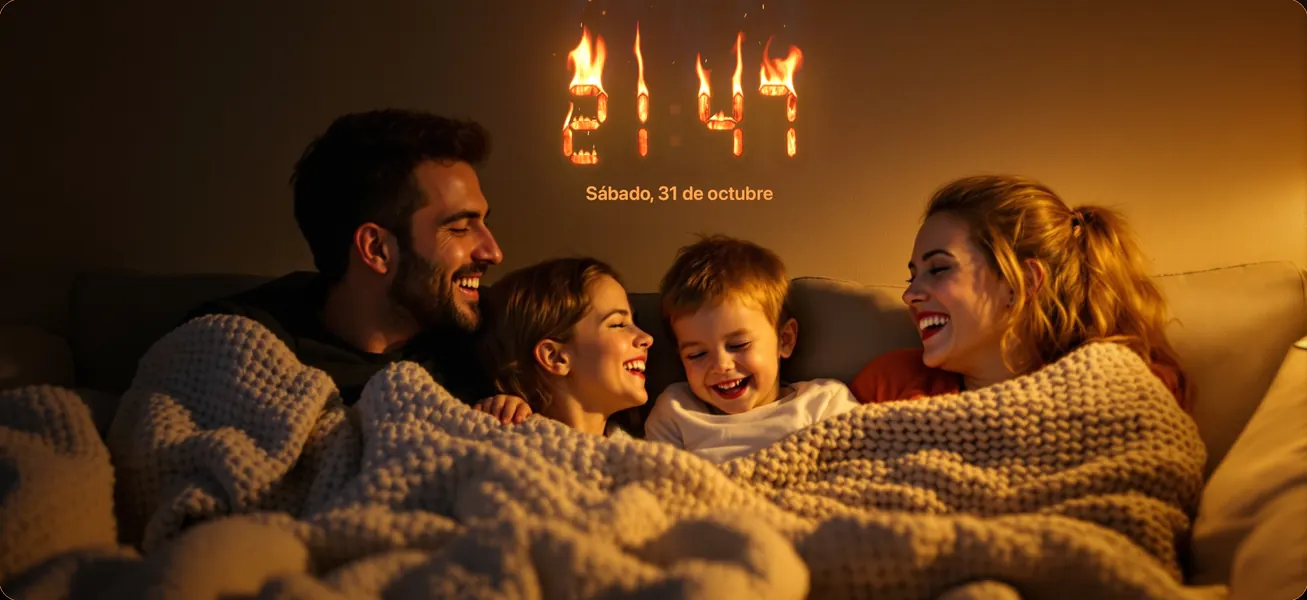 Un reloj de fuego de verdad